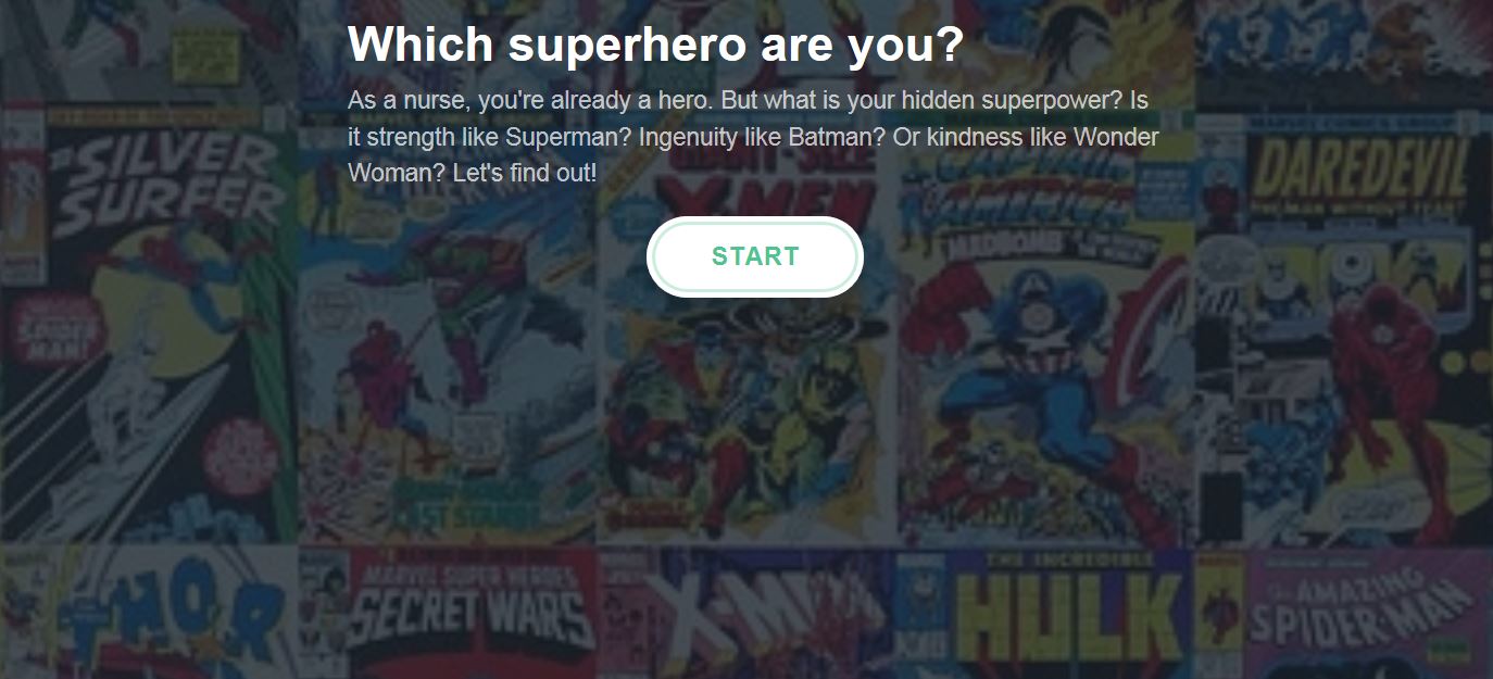 which superhero are you - featured image - link to quiz