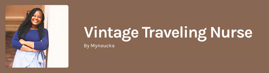 Vintage Traveling Nurse logo
