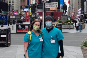 Two travel nurses in NYC during the COVID-19 pandemic