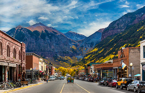 A small town in the Rockies