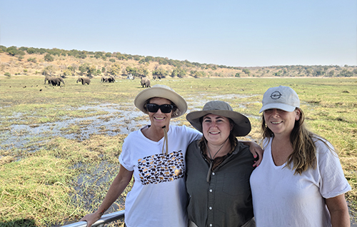 Britt Watson and friends on Zambian safari