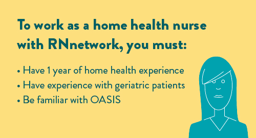 Requirements for RNnetwork home health travel nursing work